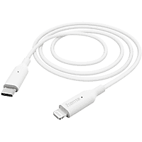 MediaMarkt HAMA 201598 USB-kabel USB-C naar Lightning 1m Wit USB-kabel 1 m multicolor aanbieding