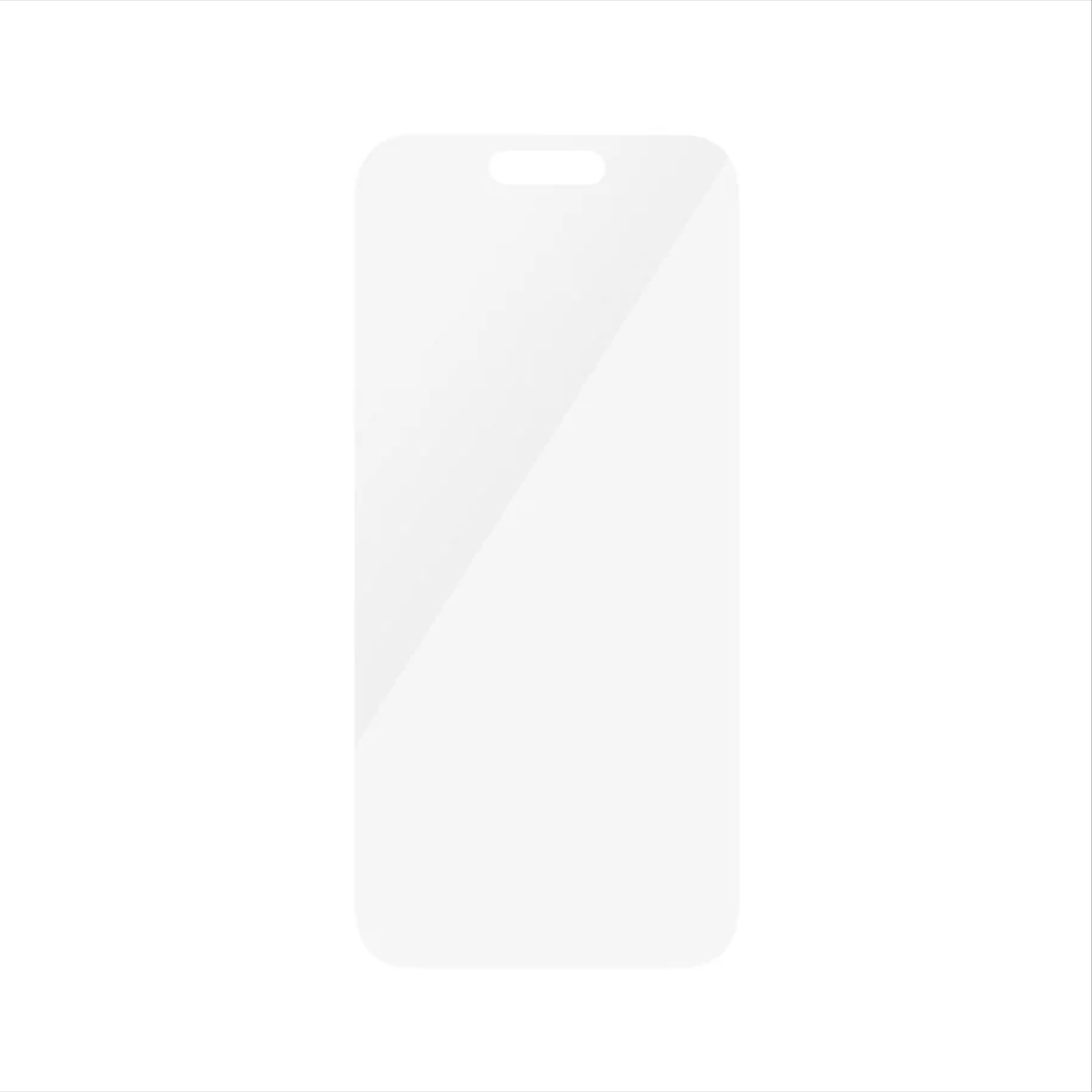 A clear phone screen protector.