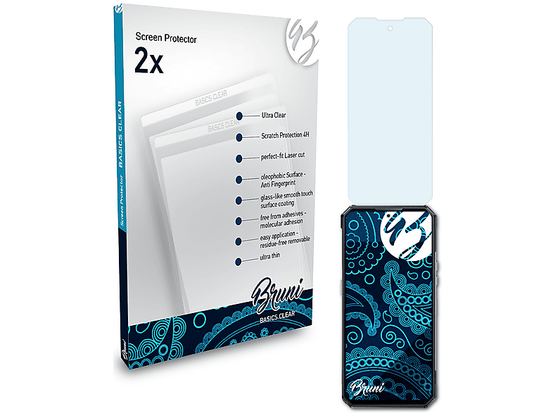 2 Films Protecteurs D'écran Pour Oukitel RT3 - Transparents, Anti-rayures, Lavables, Neufs