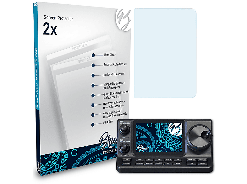 Bruni 2x Écran protecteur pour Icom IC-7610 Protecteur d
