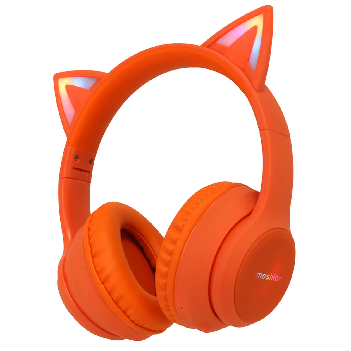 Bluetooth Hoofdtelefoon Voor Kinderen,kattenoor LED Oplichtende Draadloze Kinderenstereogeluidopvouwbareverstelbare Hoofdbandkinderhoofdtelefoon Met Microfoon Schooltablet 2857396821