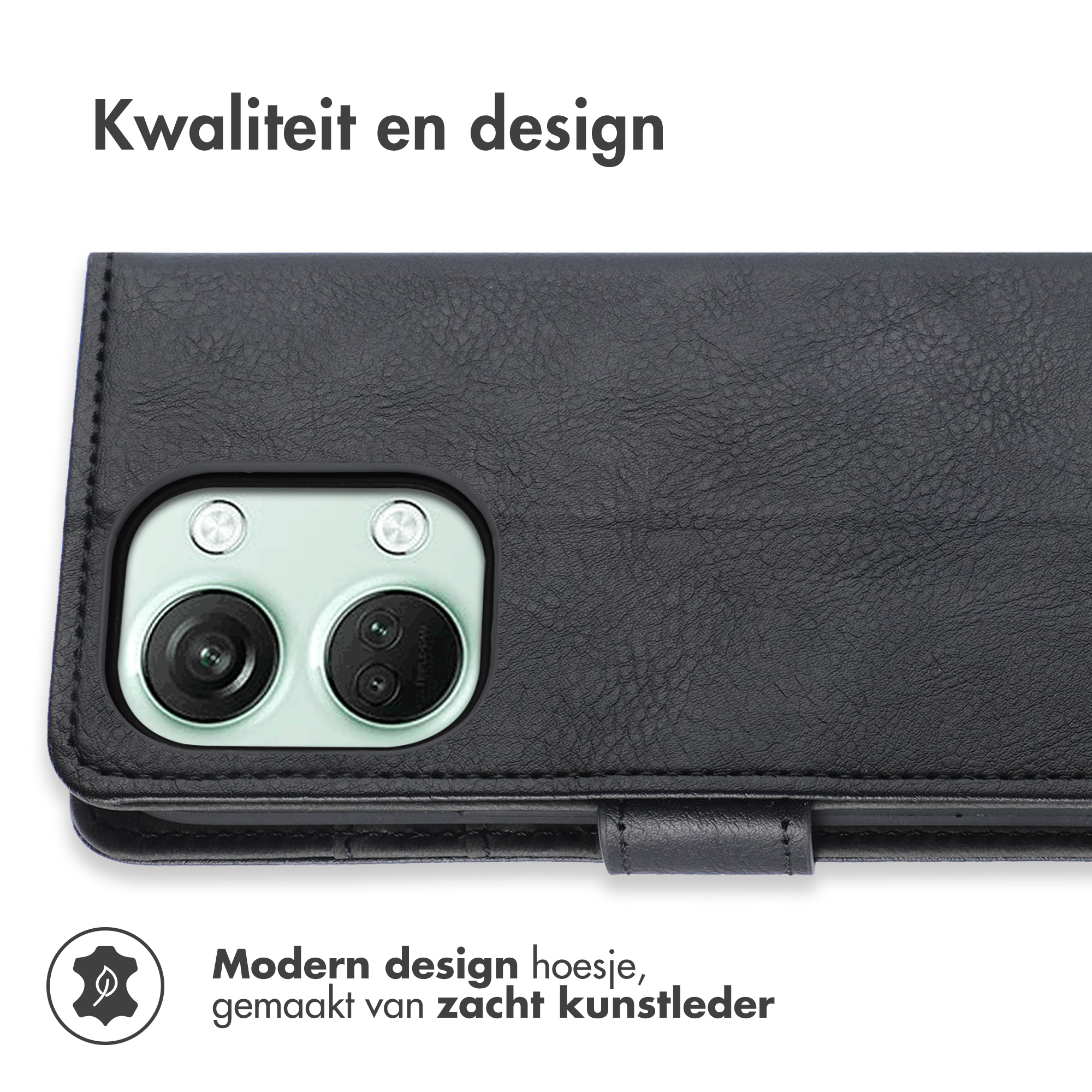 Coque de téléphone noire avec un design moderne. Le téléphone a une caméra.