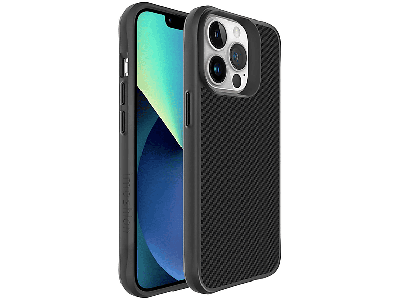 IMOSHION Rugged Hybrid Carbon Case geschikt voor iPhone 13 Pro Max Telefoonhoesje voor Apple