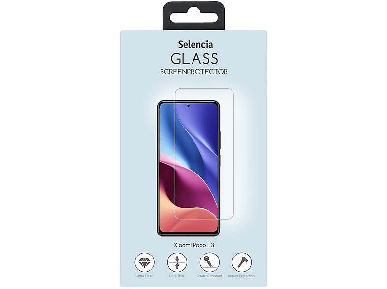 SELENCIA Gehard Glas Screenprotector voor Xiaomi Poco F3 Transparant