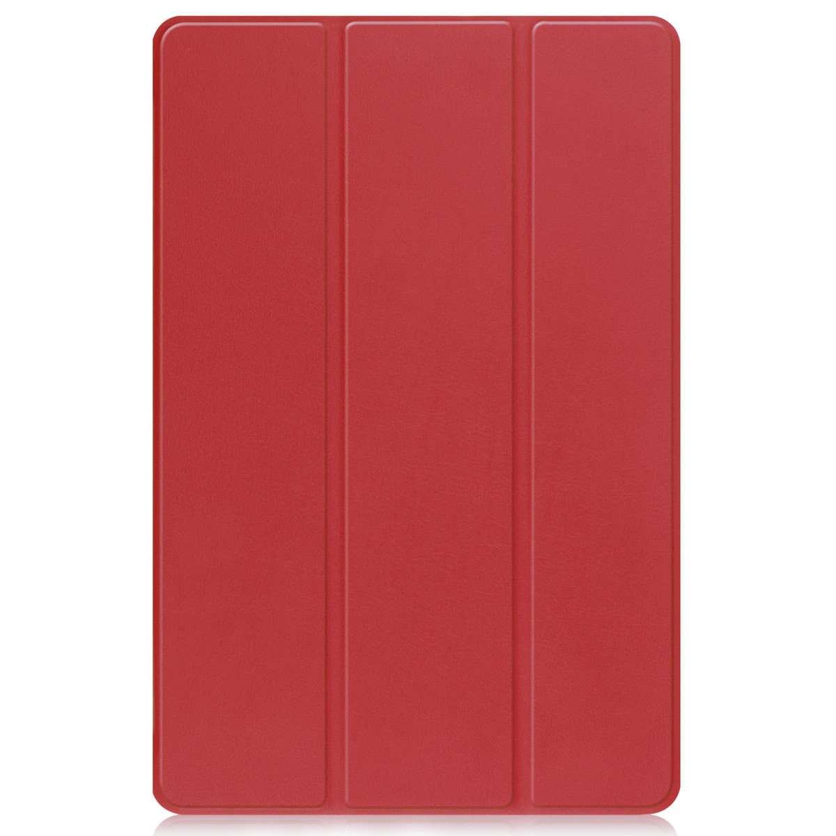 Rode tablet case gesloten. Tablet case rood.