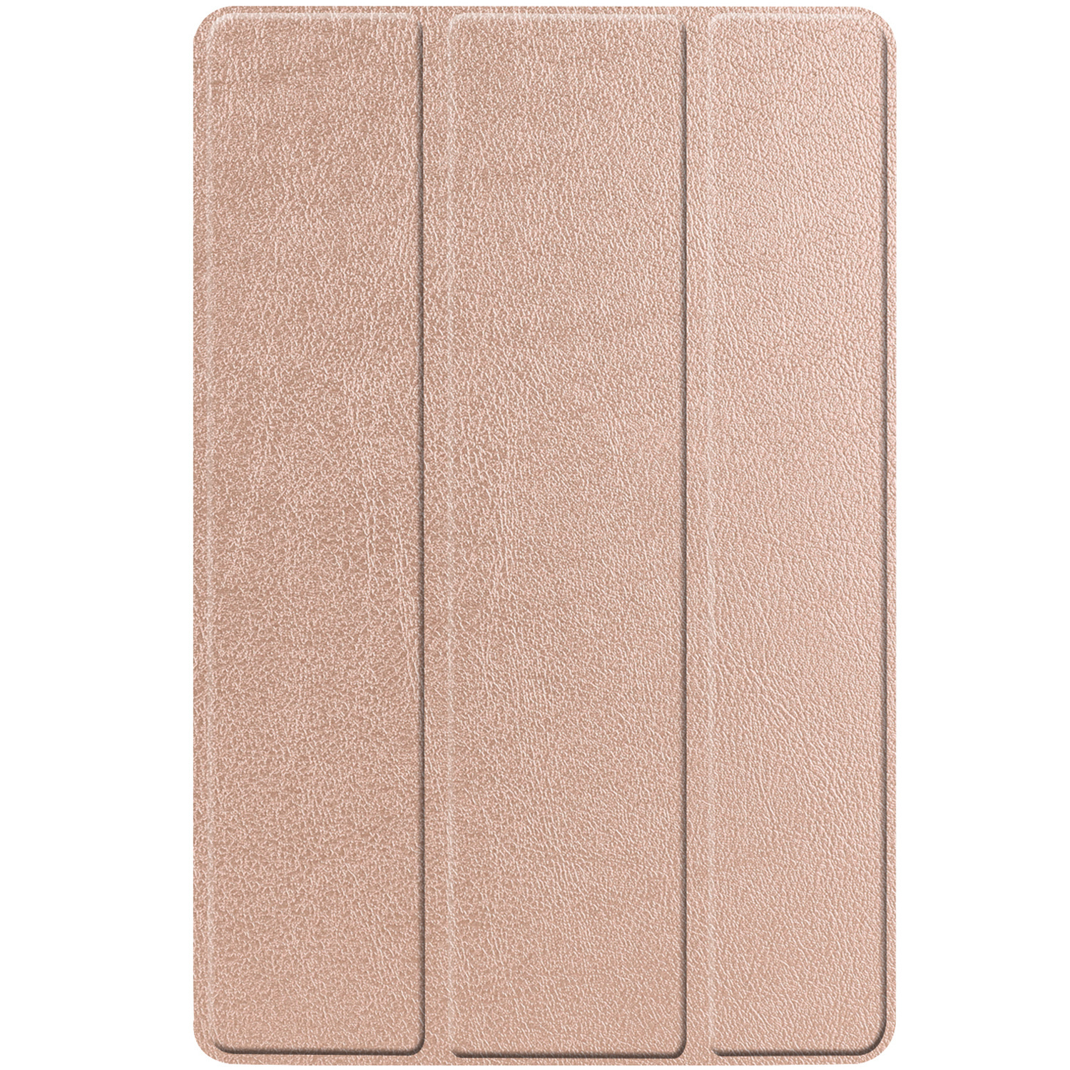 A pink phone case. It's a folio style case, showing the front cover with a textured surface.