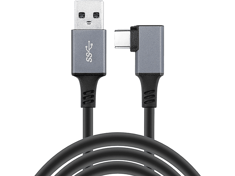 IMOSHION Oculus Quest 2 Link Cable 5 Meter, USB-A naar USB-C, 5 m, Schwarz