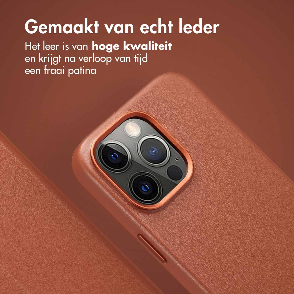 ACCEZZ SH00069322 CUSTODIA per Apple iPhone 15 Pro Max, Marrone