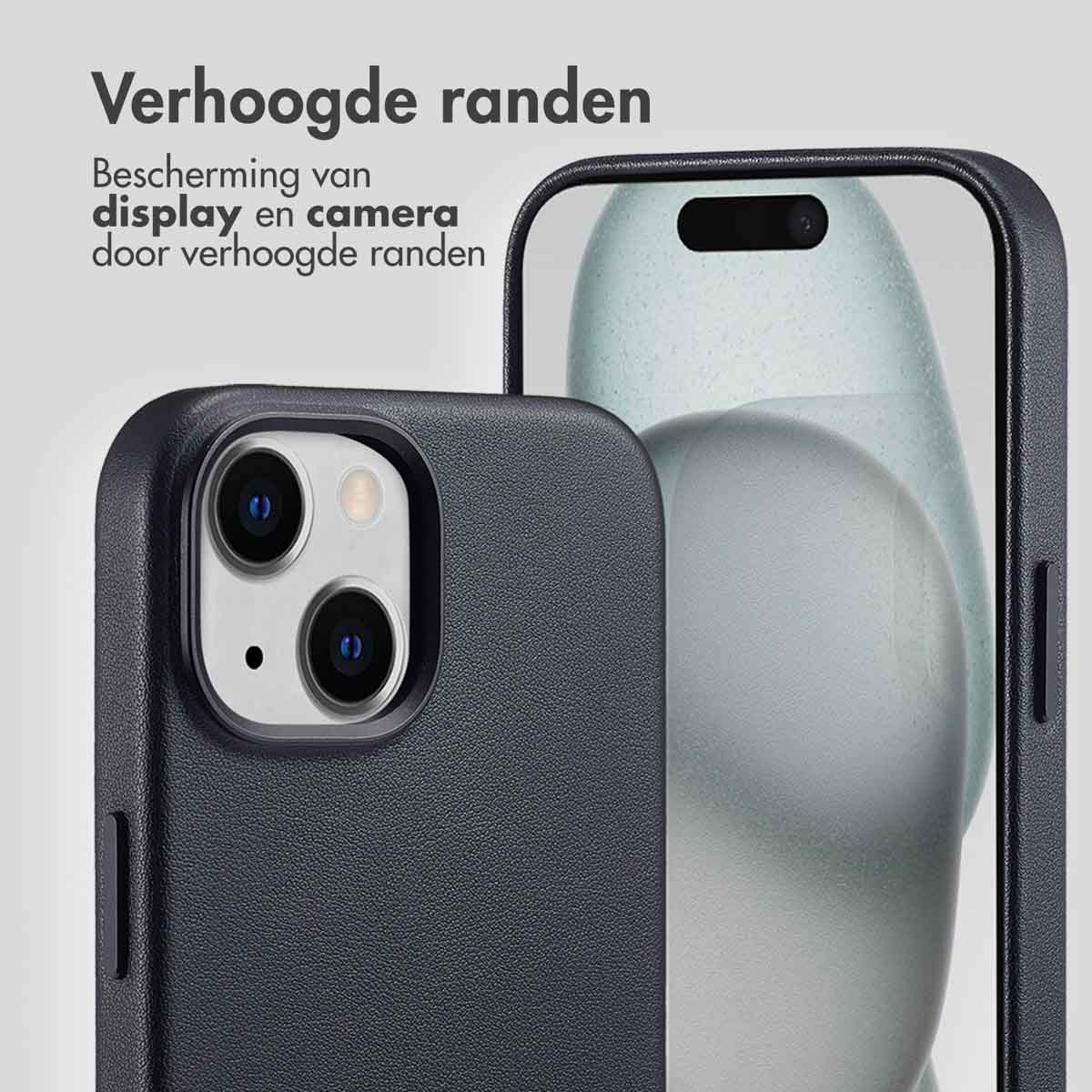 ACCEZZ Coque arrière compatible avec iPhone 15 Étui de Téléphone voor Apple iPhone 15 Noir