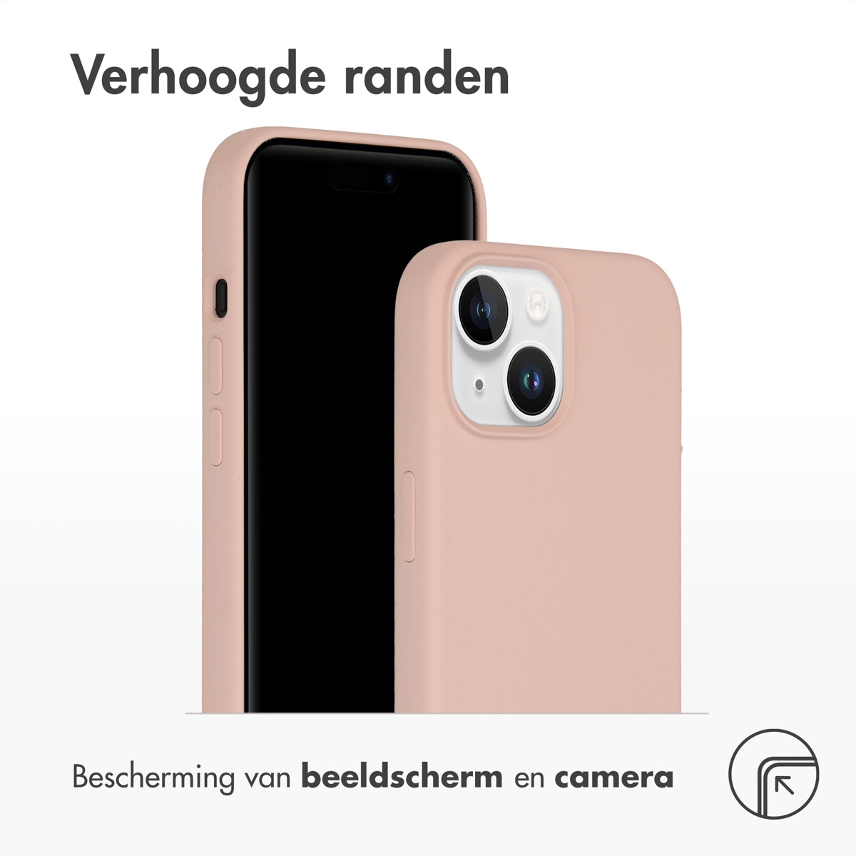 ACCEZZ Liquid Silicone Backcover - Geschikt voor Apple iPhone 15 - Telefoonhoesje voor Apple iPhone 15 Roze
