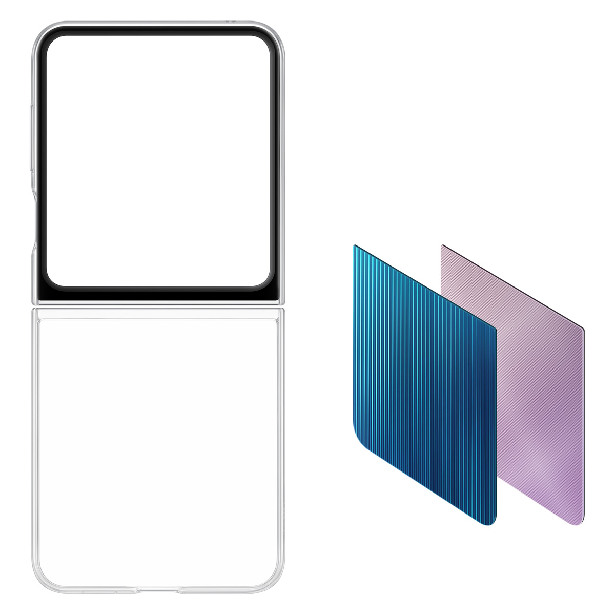 Nakładka SAMSUNG EF-ZF731CTEGWW FLIPSUIT FLIP5 TRANSP Przezroczysty