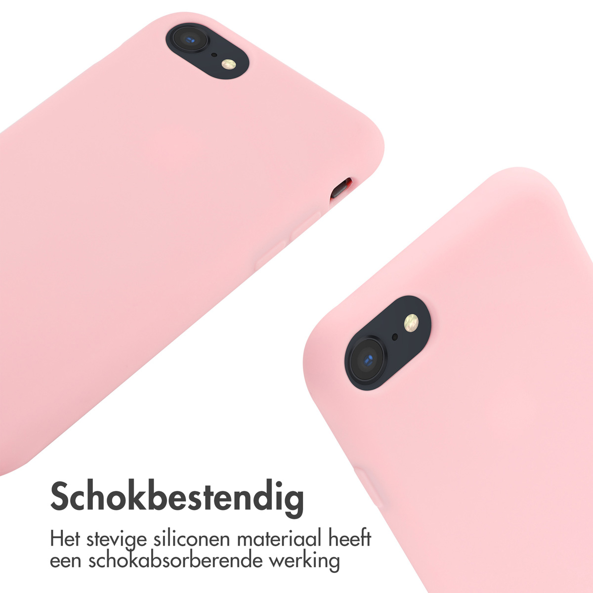 Twee roze telefoonhoesjes. Close-up, toont de camera-uitsparing. Zonder telefoon.