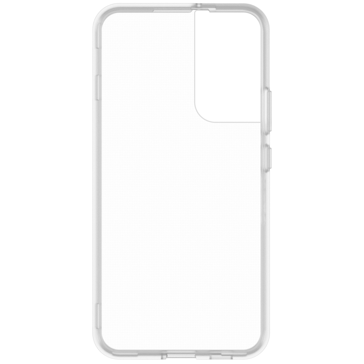 Custodia trasparente. La custodia è vuota. La custodia ha un design ed è trasparente.