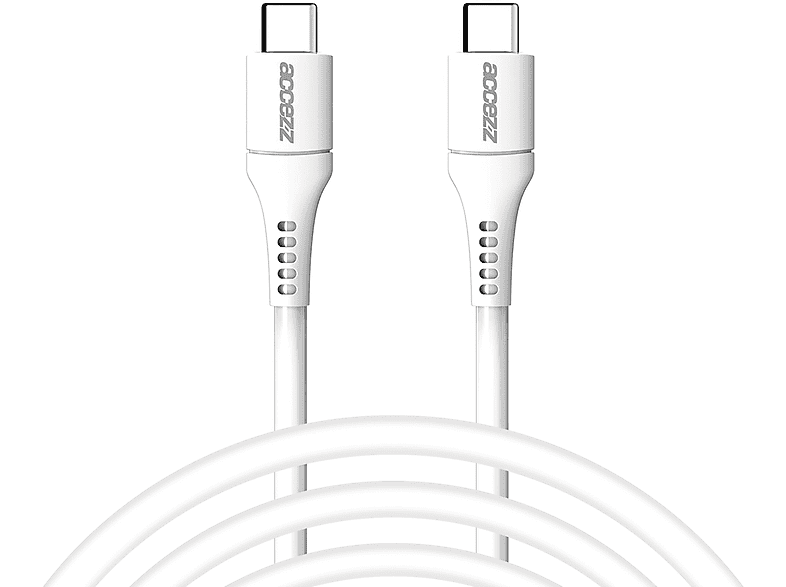 ACCEZZ USB-C- auf USB-C-Kabel 2 Meter, USB-C naar USB-C, 2 m, Weiß
