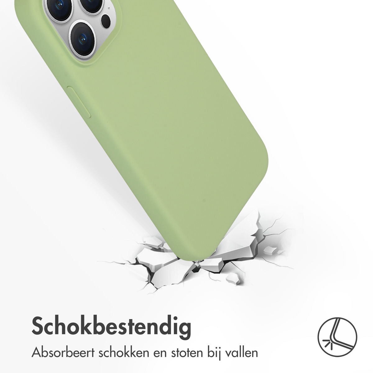 Groene telefoonhoes valt, barst de grond. Schokbestendig ontwerp.