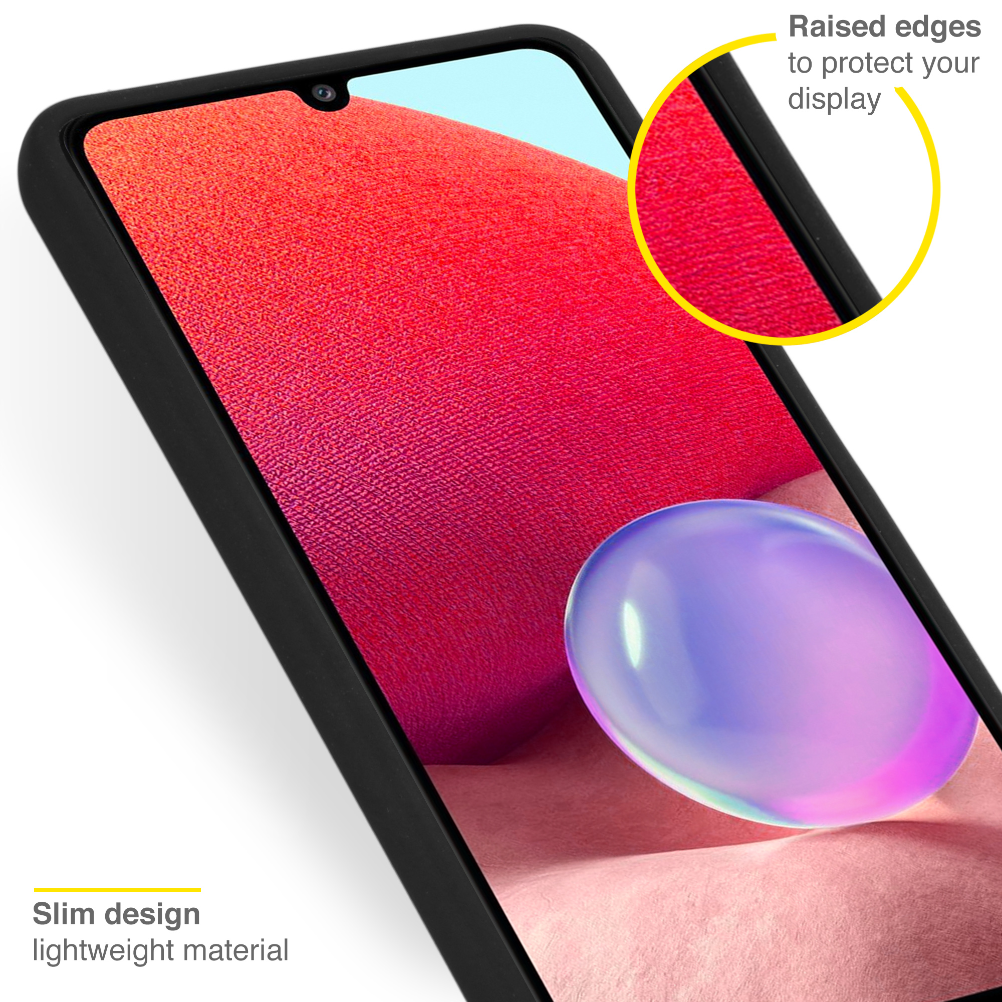 ACCEZZ Coque arrière compatible avec Samsung Galaxy A33 Étui de Téléphone voor Samsung Samsung Galaxy A33 Noir