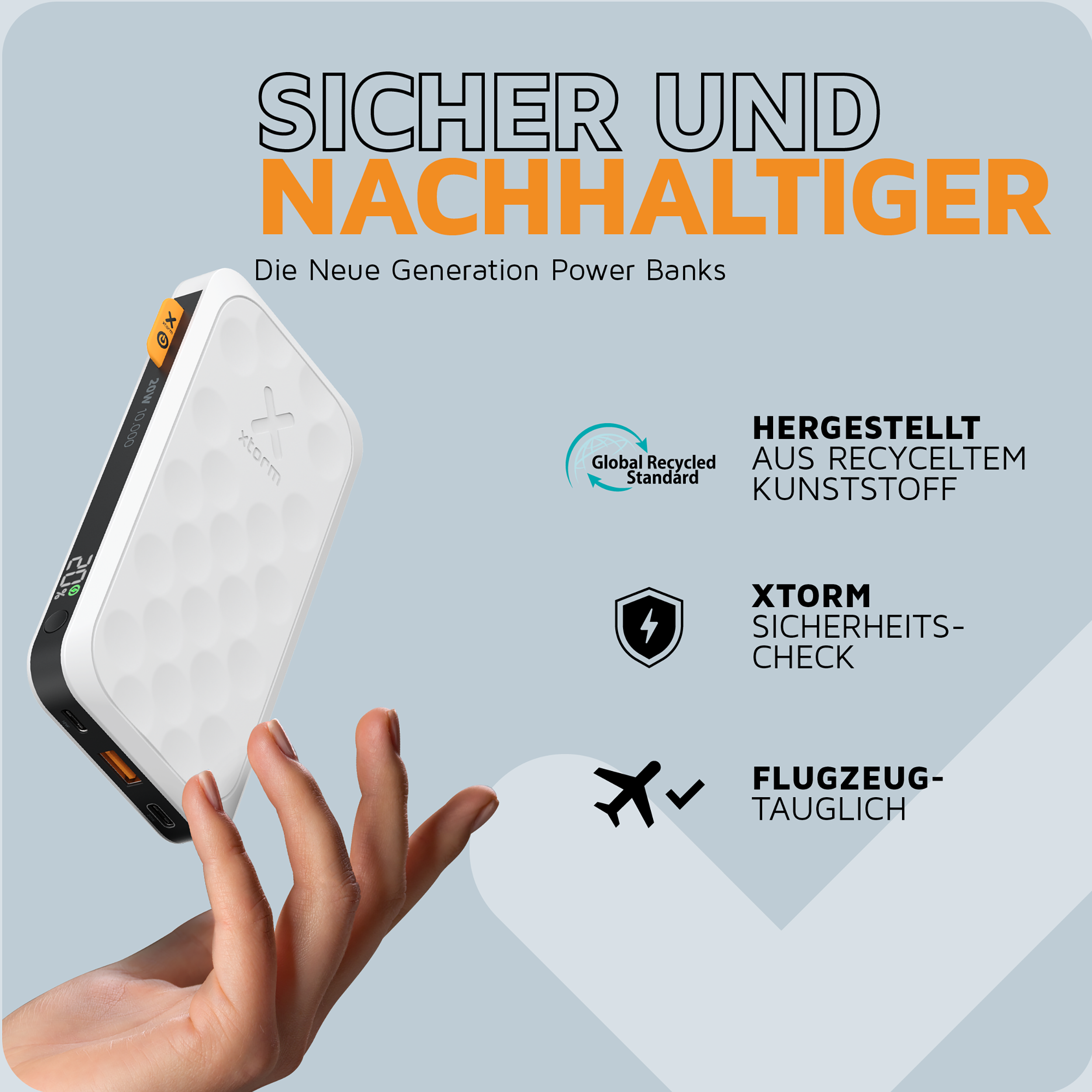 XTORM FS5100U Powerbank 10000 mAh Blanc