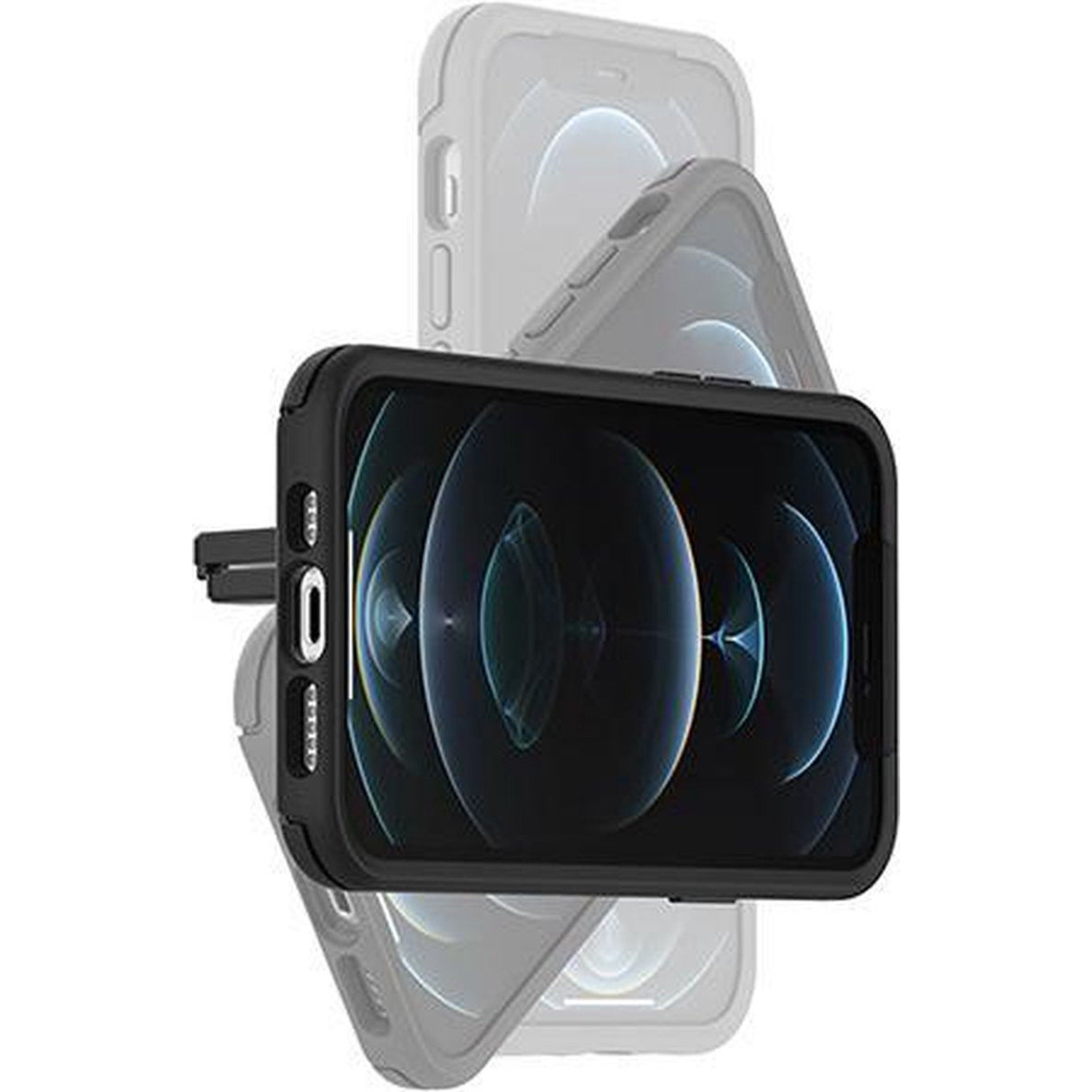 Accezz Telefoonhouder auto - MagSafe - Inclusief Magnetische Cirkel - Ventilatierooster - Zwart