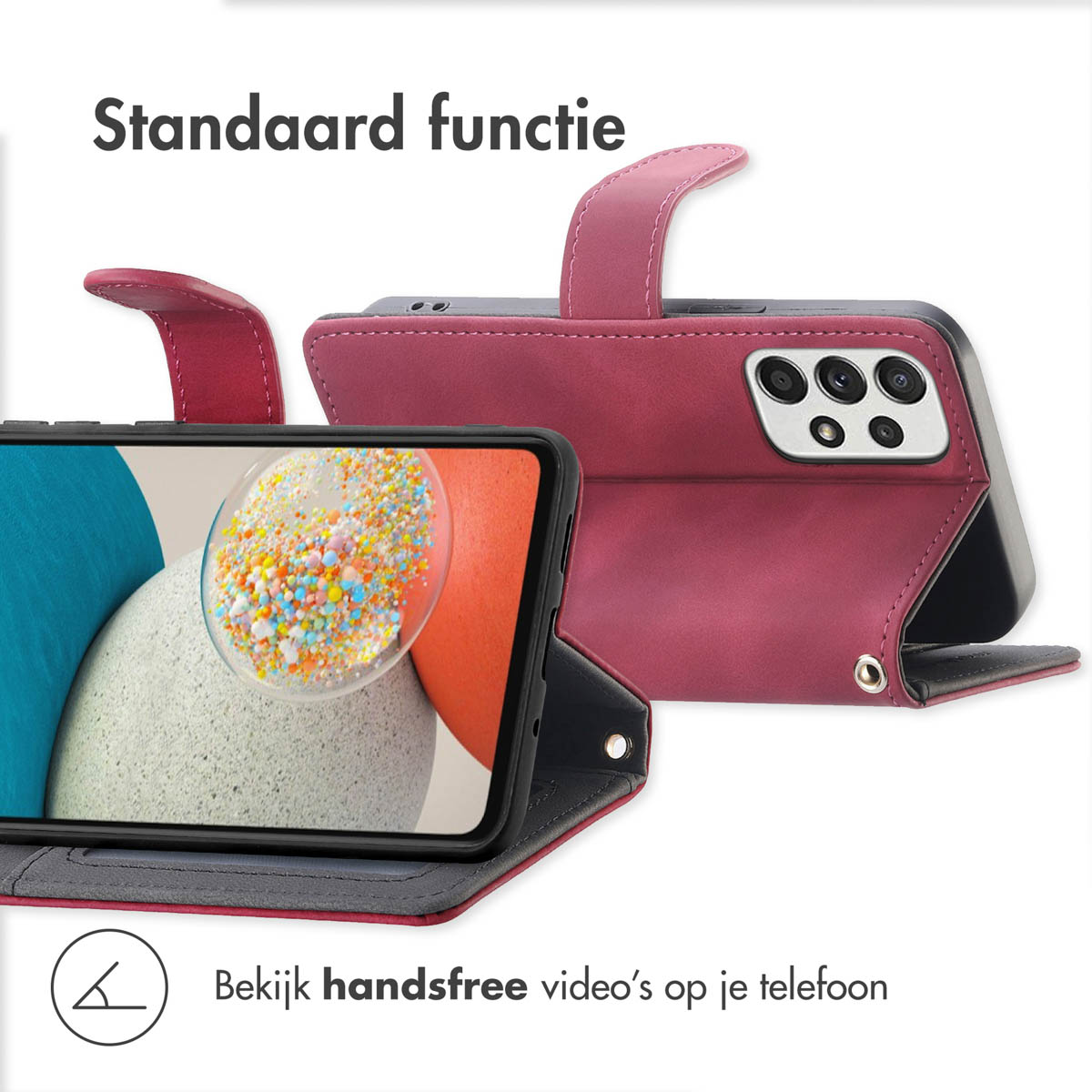 Handyhülle mit Telefon und Freisicht-Ansicht.