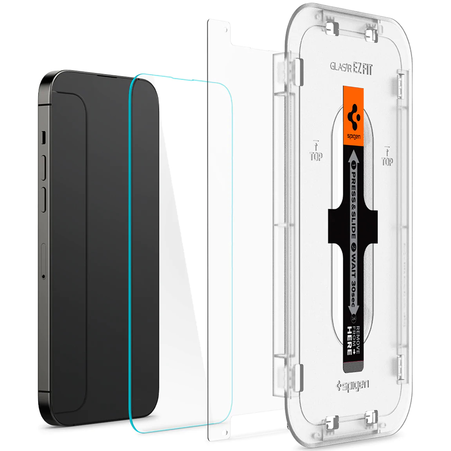 Ochraniacz ekranu z ramką do aplikacji i telefonem, do którego jest przeznaczony.