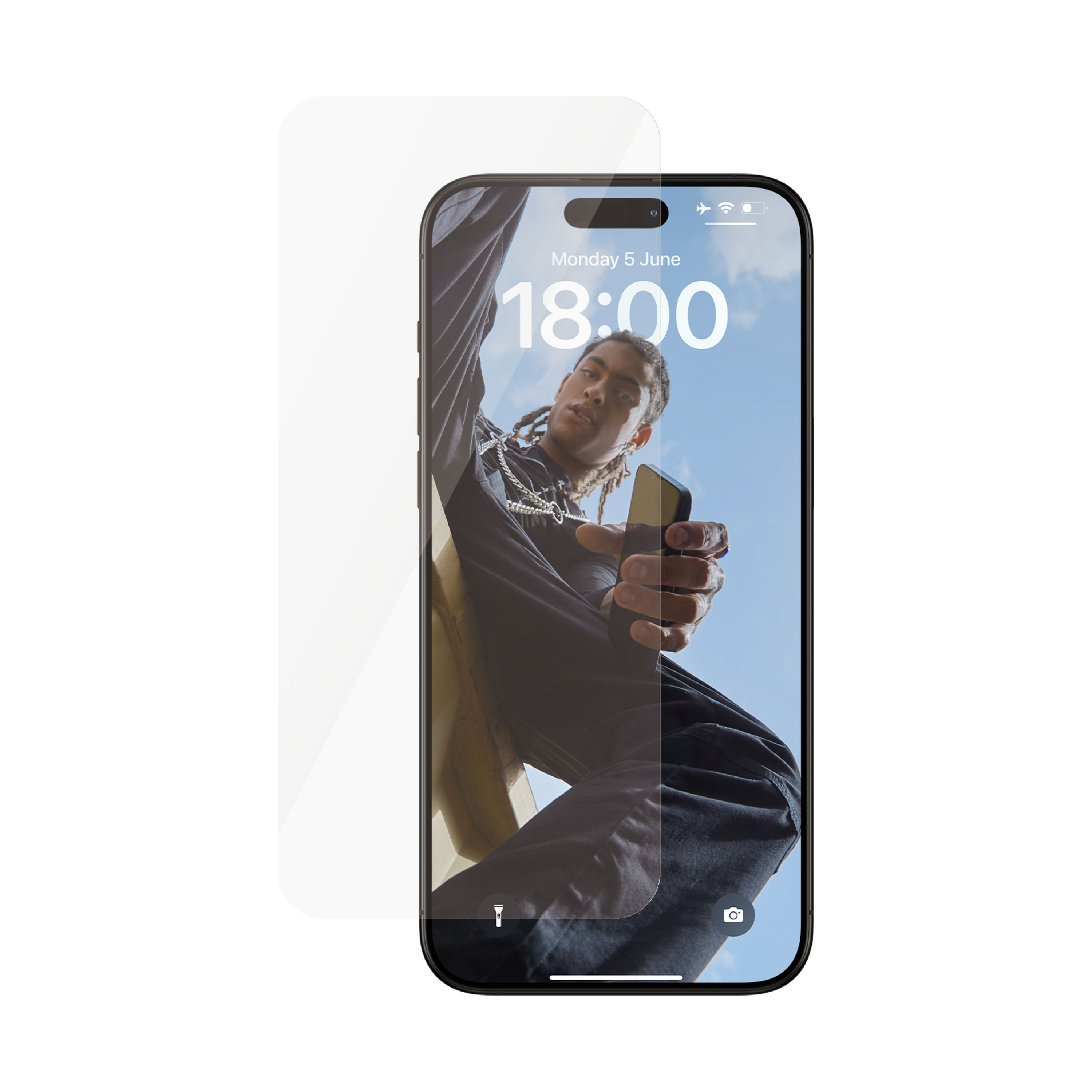 PANZERGLASS iPhone 15 Pro Max | Ultra-Wide Fit Çerçeve Aparatlı Tam Koruma Ekran Koruyucu Ekran Koruyucu