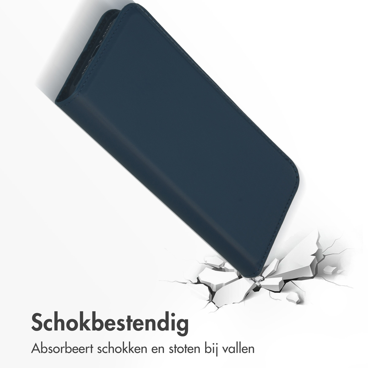 ACCEZZ Premium Leather Slim Bookcase - Geschikt voor Apple iPhone 15 Pro - Telefoonhoesje voor Apple iPhone 15 Pro Blauw