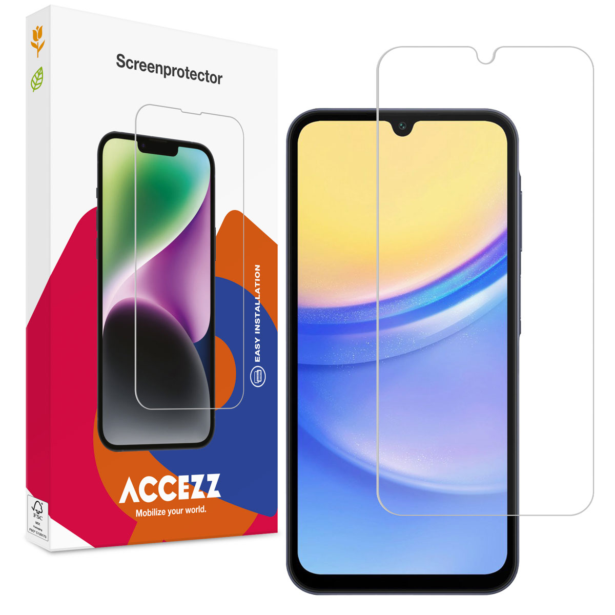 Een zwarte telefoonhoes met een standaard. De telefoonhoes heeft een zwarte achterkant en een camera.