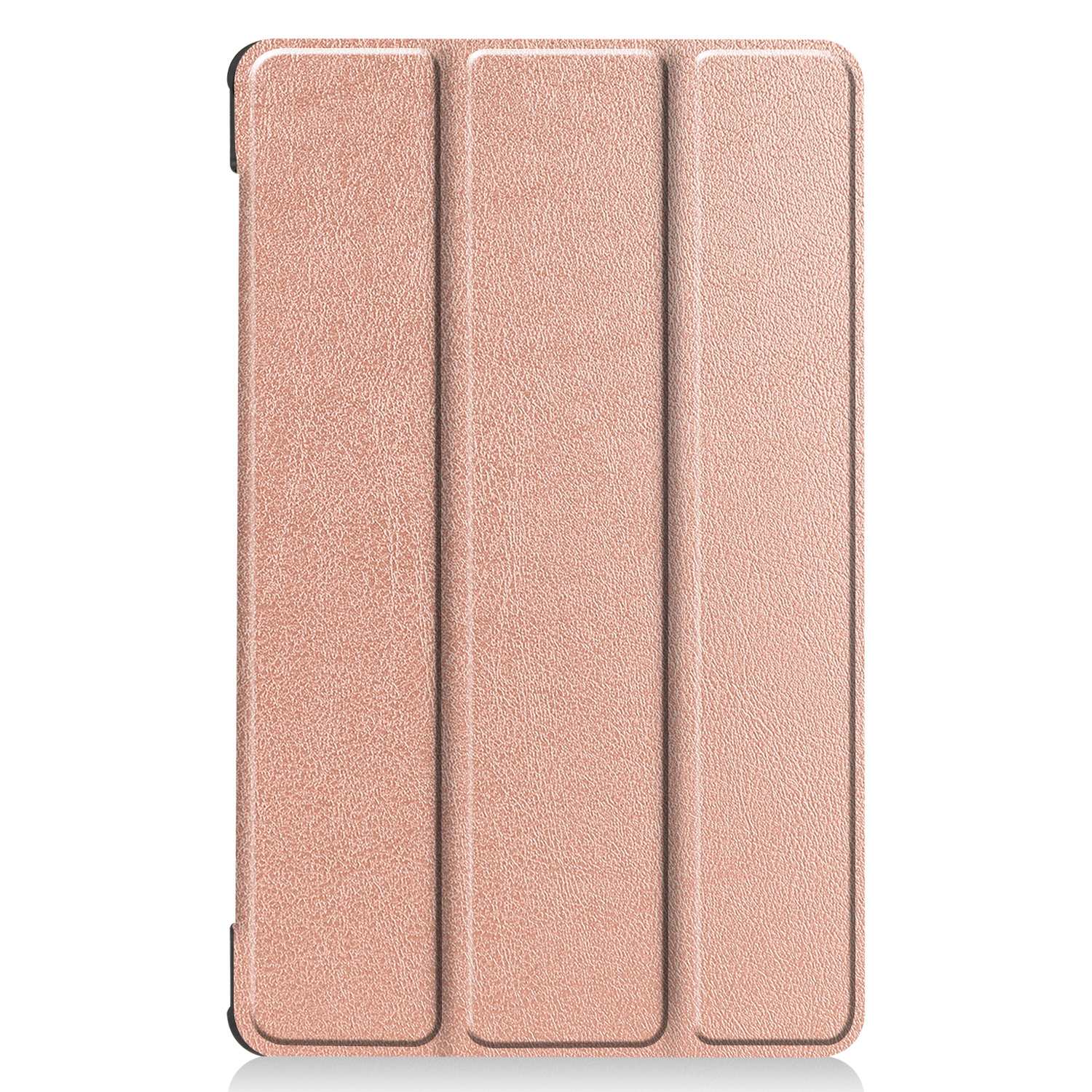 Tablet case with a bronze color. The case is closed.