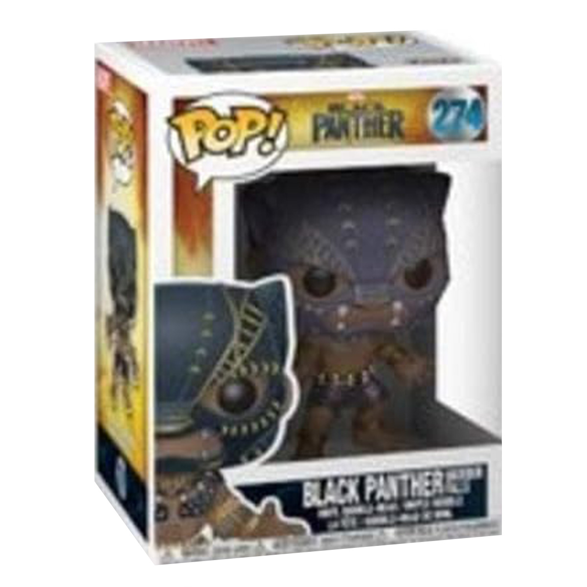 Black Panther Funko Pop Figur in einer Box.
