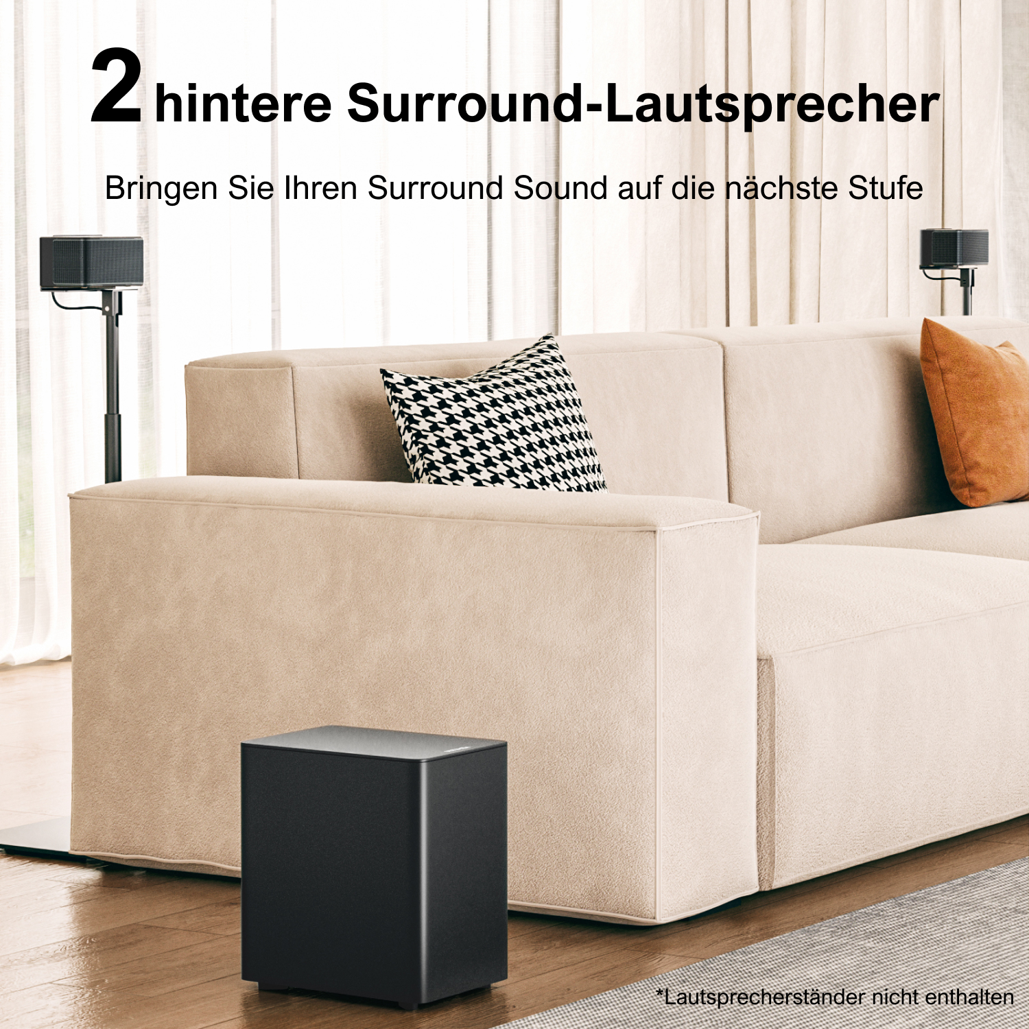 ULTIMEA Poseidon D70 Soundbar met Subwoofer Zwart