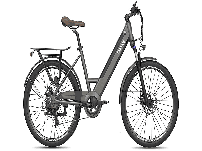 FAFREES F26 PRO Citybike (Laufradgröße: 26 Zoll, Unisex-Rad, grau)