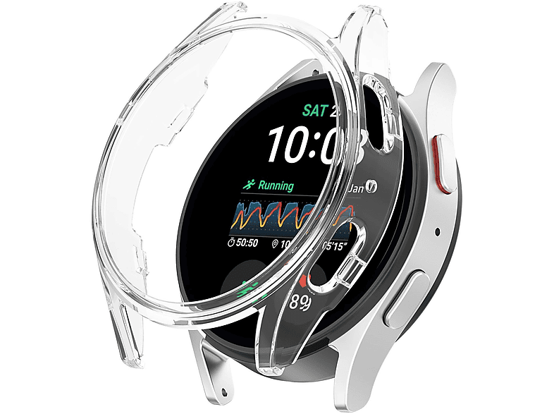 WIGENTO Kunststoff Design Hülle Watch Schutz Hülle (für Samsung Galaxy Watch 7 40mm)