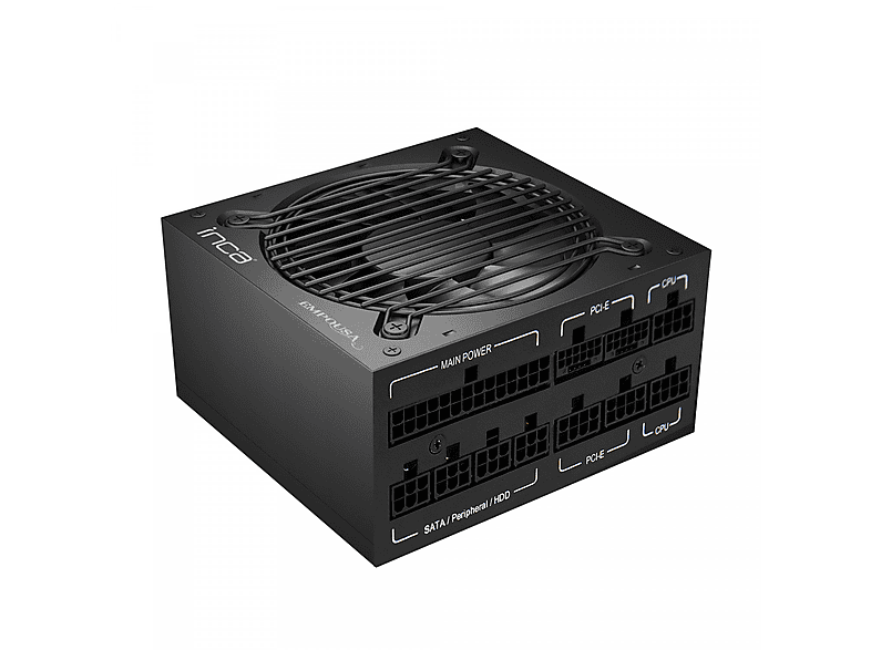 INCA IPS-850XN Silent Power Supply Kompatibel mit dem neuesten ATX 12V V2.3 Standard Der extrem leise 120-mm-Lüfter sorgt für einen außergewöhnlichen Luftstrom. (850XN