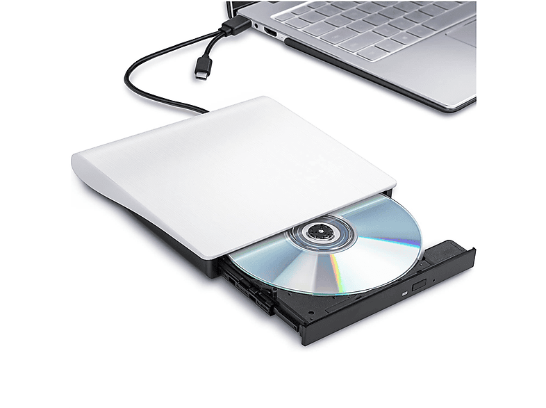 DARMLINK Externe DVD/CD Brenner/Laufwerk mit USB+Type-C extern DVD ...