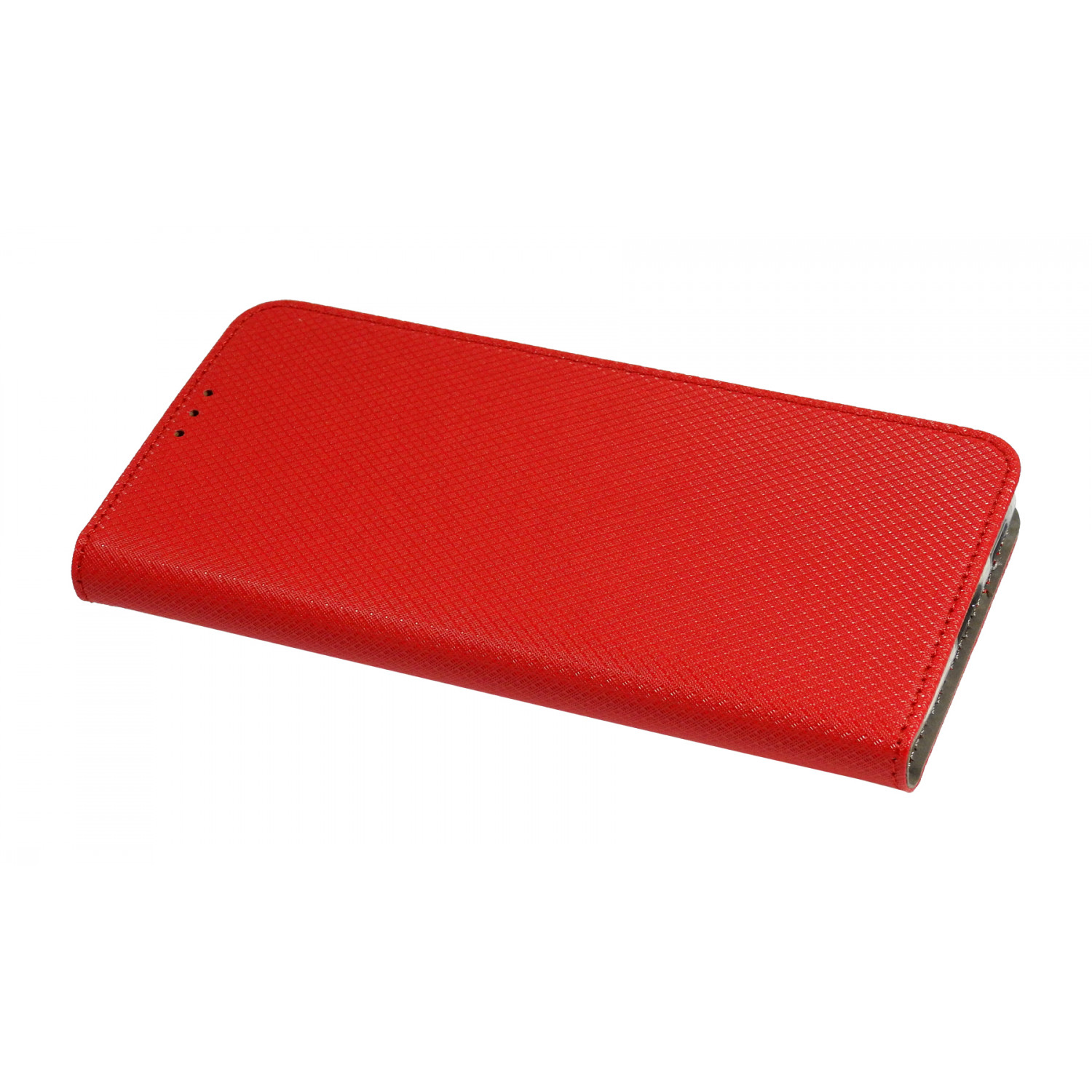 Rote Handyhülle, ein flaches rechteckiges Design.