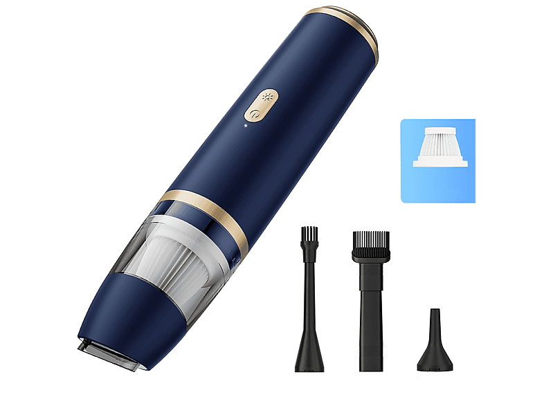 KITTECH Leistungsstarker Kabelloser Staubsauger Staubsauger, maximale Leistung: 120 Watt, Blau)