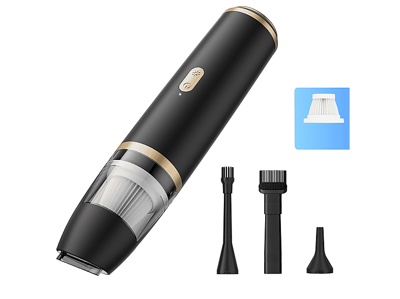 KITTECH Leistungsstarker Kabelloser Staubsauger Staubsauger, maximale Leistung: 120 Watt, Schwarz)