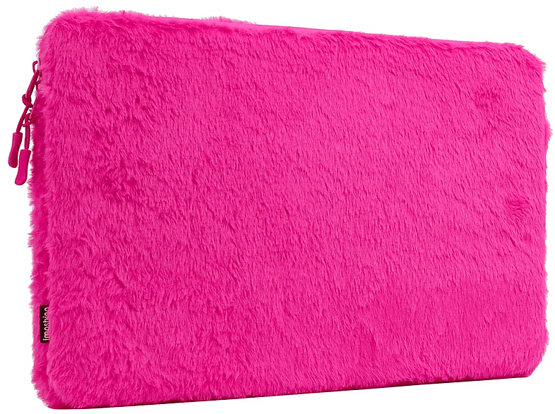 HICARRY Fluffy laptophoes voor 11 13 15 inch laptop, schattige florale esthetische laptoptas compatibel met MacBook Air/Pro Retina, Fluffy laptophoes met strikjespatroon dames meisjes bloemenpatroon