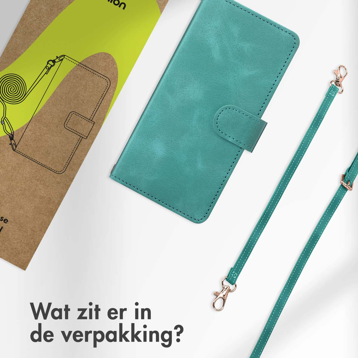 IMOSHION Bookcase met koord, Bookcover, Samsung, Galaxy A53, Türkis