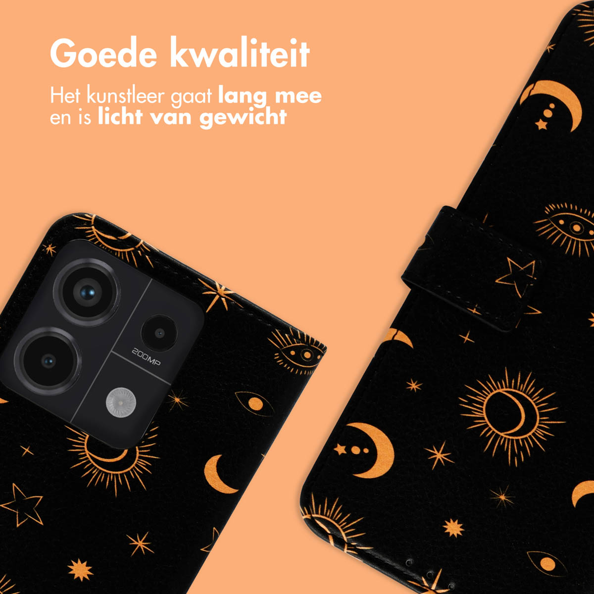 IMOSHION Design Bookcase Telefoonhoesje voor Xiaomi Xiaomi Redmi Note 13 Pro (5G)/Xiaomi Poco X6 Meerkleurig