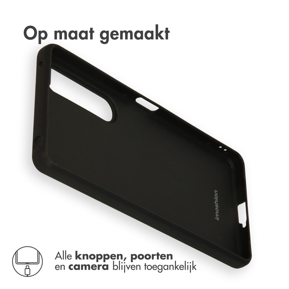 IMOSHION Coque colorée compatible avec Sony Xperia 1 VI Étui de Téléphone voor Sony Sony Xperia 1 VI Noir