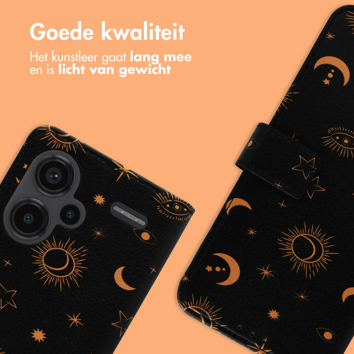 IMOSHION Design Bookcase Telefoonhoesje voor Xiaomi Xiaomi Redmi Note 13 Pro Plus (5G) Meerkleurig