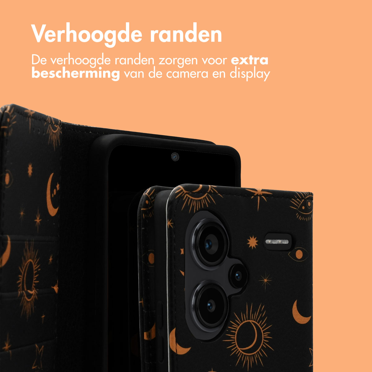 IMOSHION Design Bookcase Telefoonhoesje voor Xiaomi Xiaomi Redmi Note 13 Pro Plus (5G) Meerkleurig