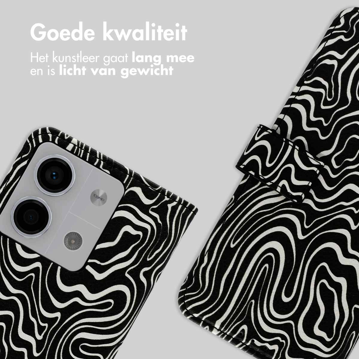 IMOSHION Design Bookcase Telefoonhoesje voor Xiaomi Xiaomi Redmi Note 13 (5G) Meerkleurig