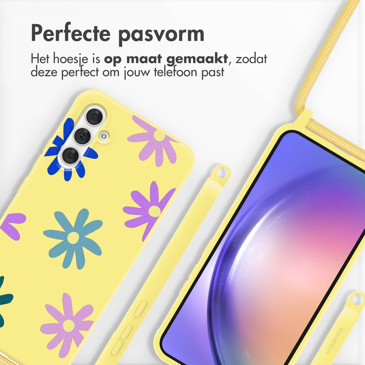 IMOSHION Coque avec lanière compatible avec Samsung Galaxy A54 (5G) Étui de Téléphone voor Samsung Samsung Galaxy A54 (5G) Multicolore