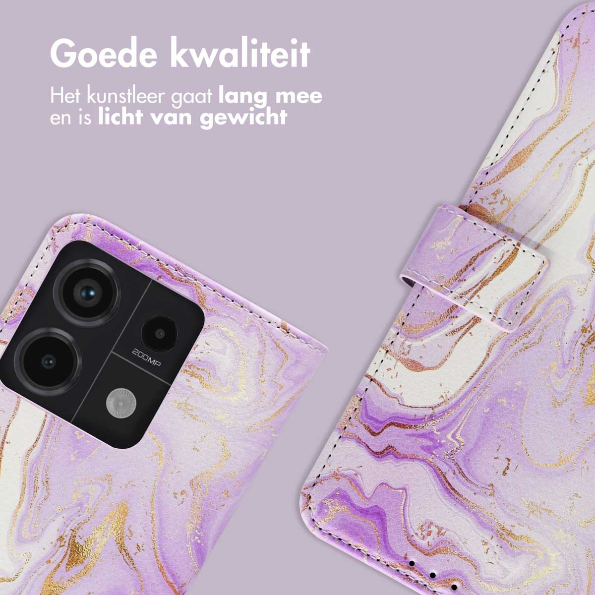 IMOSHION Design Bookcase Telefoonhoesje voor Xiaomi Xiaomi Redmi Note 13 Pro (5G)/Xiaomi Poco X6 Meerkleurig