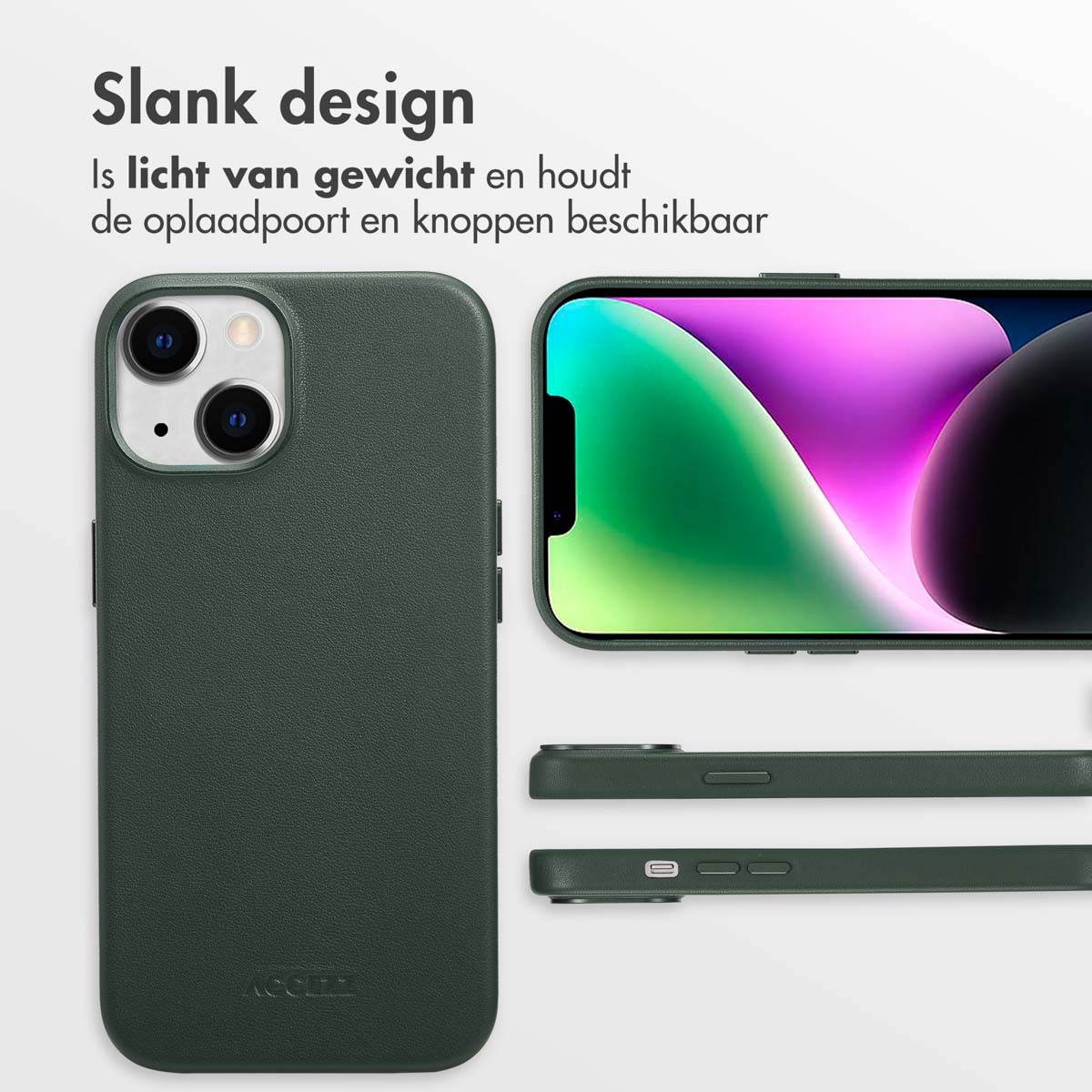 ACCEZZ Protettiva SH00067688 Custodia per Apple iPhone 14, Verde