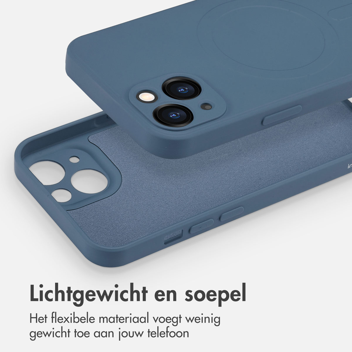 Blauwe telefoonhoes, lichtgewicht en flexibel, voegt minimaal gewicht toe, zacht en soepel.