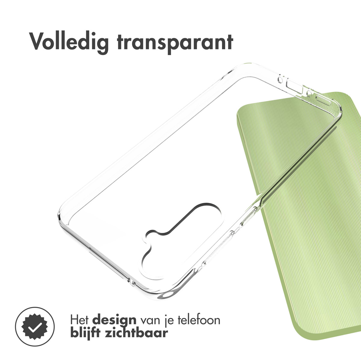 ACCEZZ Custodia Clear Cover per Samsung Galaxy A35, Trasparente