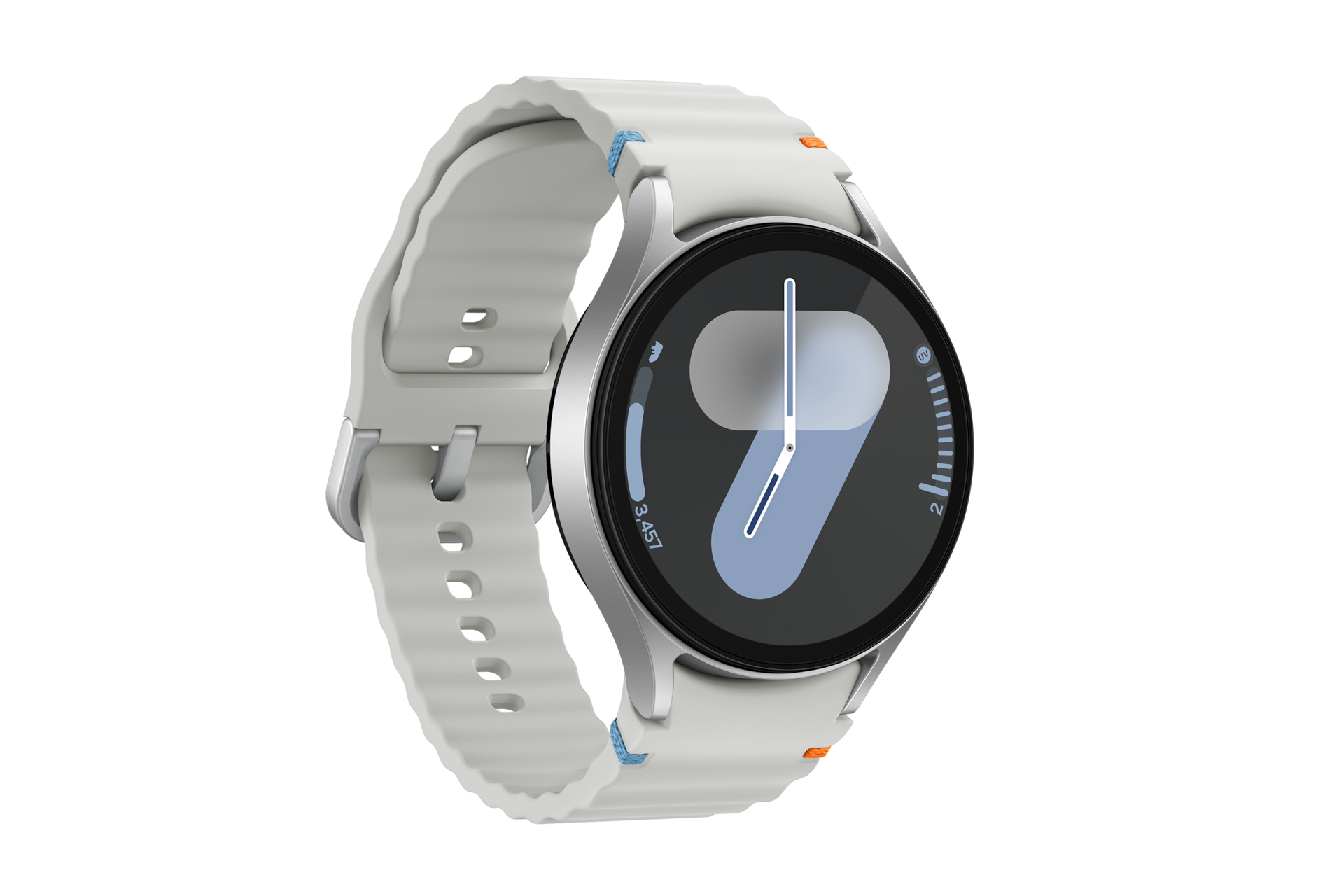 Sekonda 45mm hybride smartwatch in zilver met zwarte lederen armband